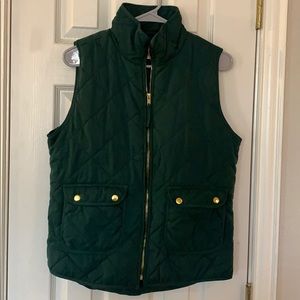 Hunter Green Quilted Vest